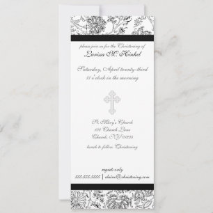 Elegantes invitaciones cruzadas de Navidad