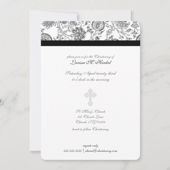 Elegantes invitaciones cruzadas para la Navidad (Anverso)