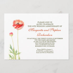 elegantes invitaciones de aniversario