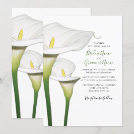 Elegantes invitaciones de boda de Calla Blanca Lil