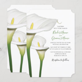 Elegantes invitaciones de boda de Calla Blanca Lil