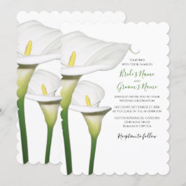 Elegantes invitaciones de boda de Calla Blanca Lil