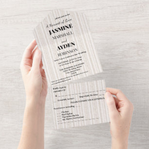 Elegantes Invitaciones de Boda Personalizadas