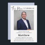 Elegantes invitaciones de cumpleaños número 60 Hom<br><div class="desc">Elegantes invitaciones de cumpleaños número 50 Hombres Foto Moderno</div>
