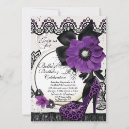Elegantes invitaciones de fiesta sofisticadas