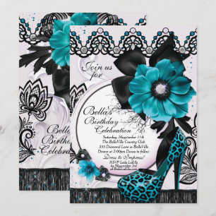Elegantes invitaciones de fiesta sofisticadas