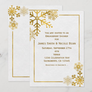 Elegantes invitaciones de invierno de vacaciones d