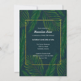 Elegantes invitaciones de Luau en Hawái