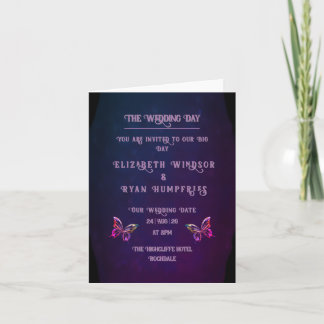 Elegantes invitaciones de malva y bodas de oro