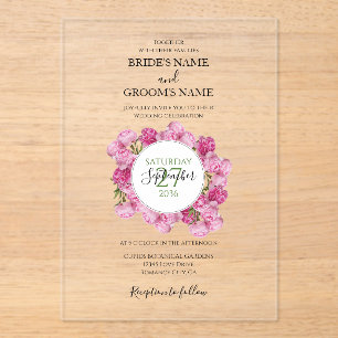 Elegantes invitaciones de matrimonio para peones r