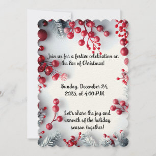 Elegantes invitaciones del partido de los Navidade