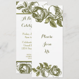 Elegantes invitaciones del partido Personalizado d