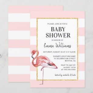Elegantes invitaciones para bañador de flamenco ro