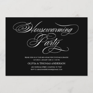 Elegantes invitaciones para el calentamiento de ca