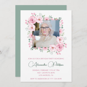 Elegantes invitaciones para el cumpleaños número 1