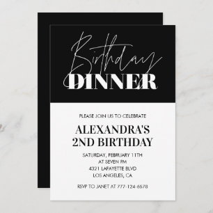 Elegantes invitaciones para el segundo cumpleaños