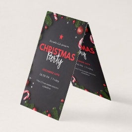 "Elegantes invitaciones para fiestas de Navidades 