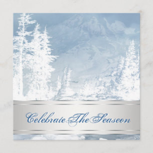 Elegantes invitaciones para fiestas de Navidades a