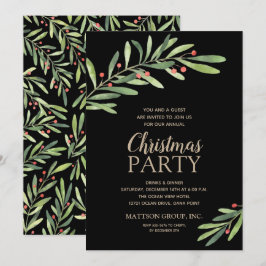 Elegantes invitaciones para fiestas de Navidades d