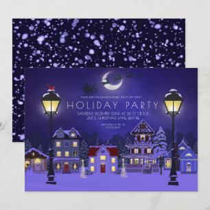 Elegantes invitaciones para fiestas de Navidades d