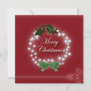 Elegantes invitaciones para la cena de los Navidad