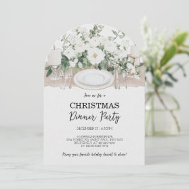 Elegantes invitaciones para la cena de Navidades