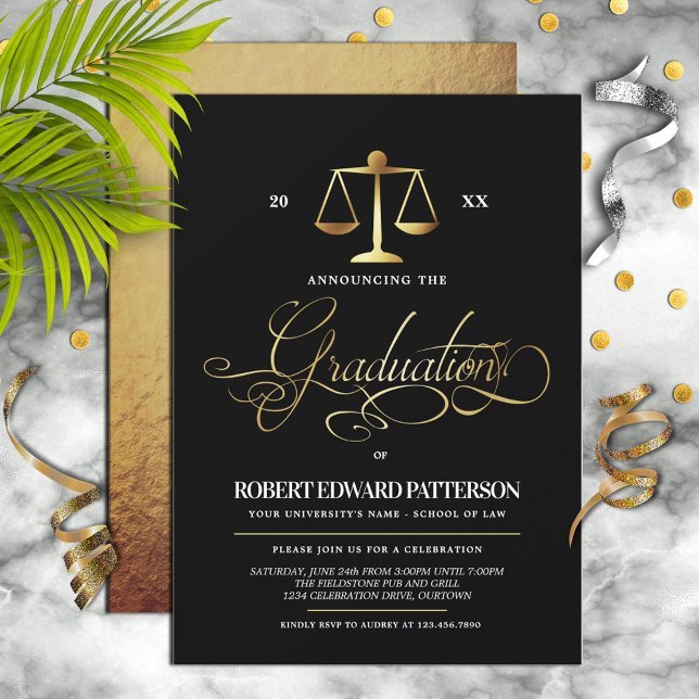 Elegantes invitaciones para la fiesta de graduació (Subido por el creador)
