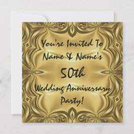 Elegantes invitaciones para la fiesta del 50 anive