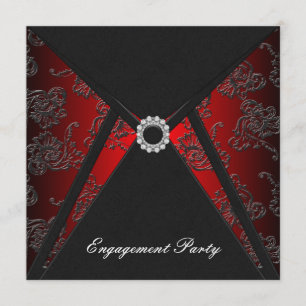 Elegantes invitaciones para una fiesta de compromi