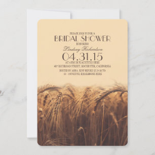 elegantes invitaciones rústicas para duchas de nov