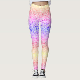 Elegantes leggings purpurinas