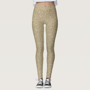Elegantes leggings purpurinas