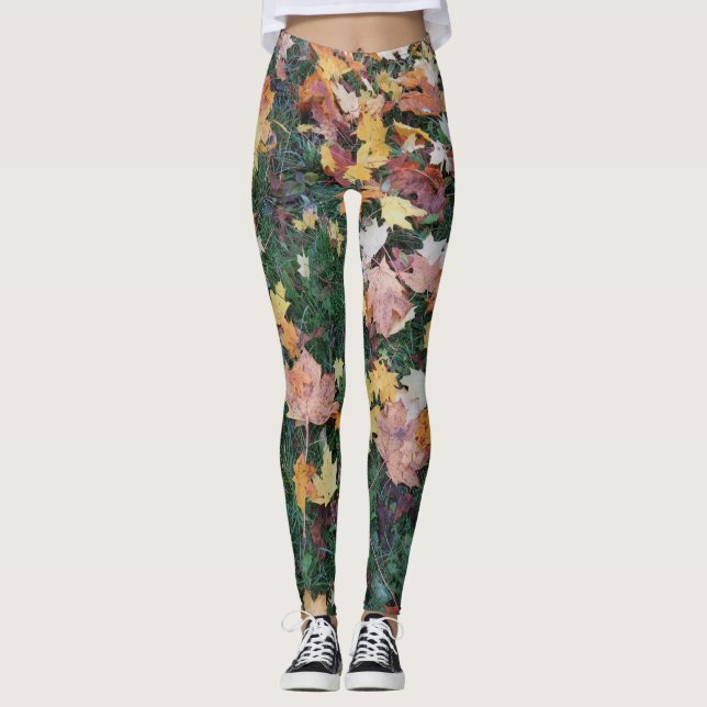 Elegantes leggins retro modernos abstractos (Anverso)