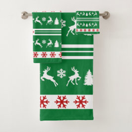 Elegantes líneas de copos de nieve para renos