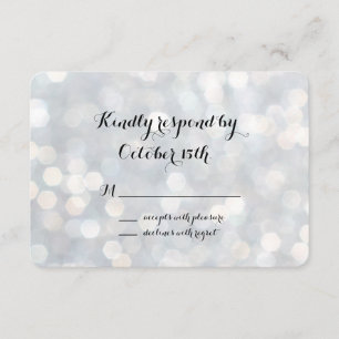 Elegantes Luces Plateadas RSVP