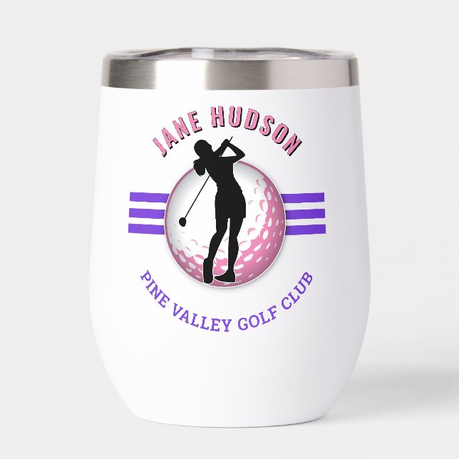 Elegantes mujeres diseño de golf (Trasero)