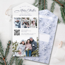 Elegantes Navidades 4 Tarjeta de felicitación foto