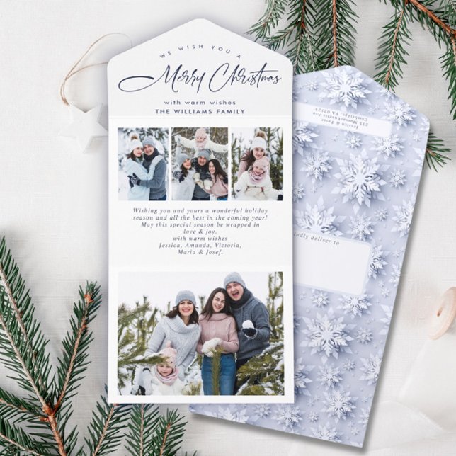 Elegantes Navidades 4 tarjetas de felicitación por (Subido por el creador)