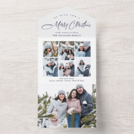 Elegantes Navidades 7 Tarjeta de felicitación de f