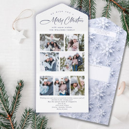 Elegantes Navidades 7 Tarjeta de felicitación de f