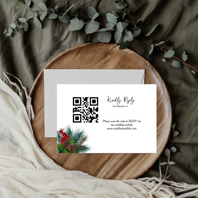 Elegantes navidades al boda Kindly RSVP (Subido por el creador)