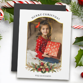 Elegantes Navidades con arcos florales