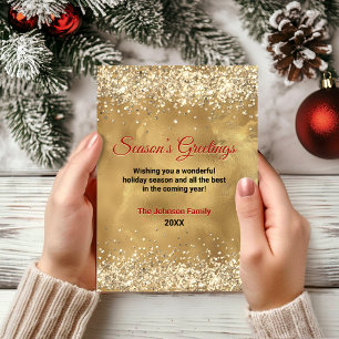 Elegantes Navidades de arte de mármol dorado rojo 
