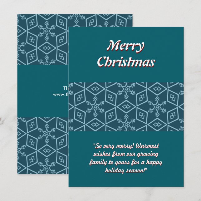 Elegantes Navidades de copos de nieve (Anverso / Reverso)