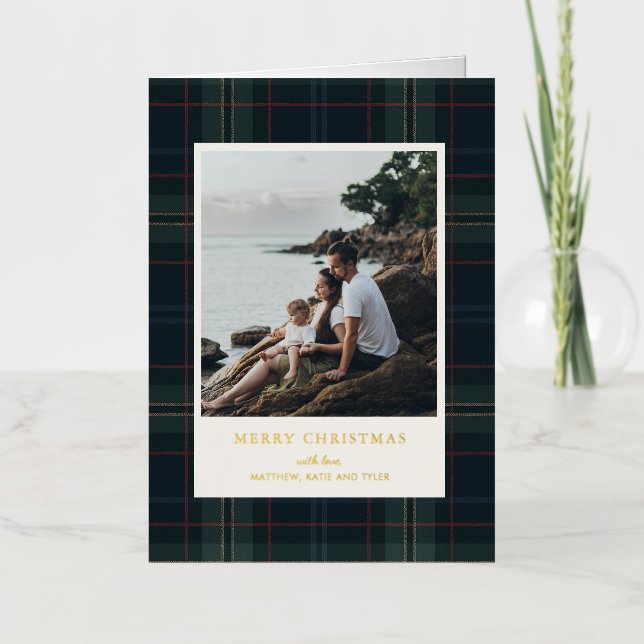 Elegantes Navidades de fotografía de la Marina azu (Anverso)