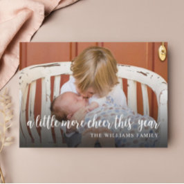 Elegantes Navidades de fotografía Tarjeta de anunc