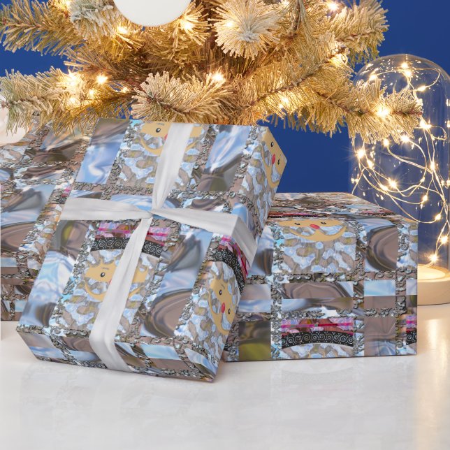 Elegantes Navidades de Moda Santa Rosa 2 Papel env (Vacaciones)