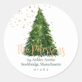 Elegantes Navidades de script devuelven etiquetas