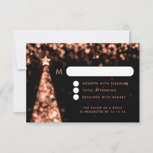 Elegantes Navidades festivos casándose con RSVP Ro
