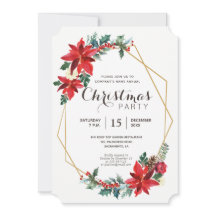 Elegantes Navidades Fiesta Invitación moderna